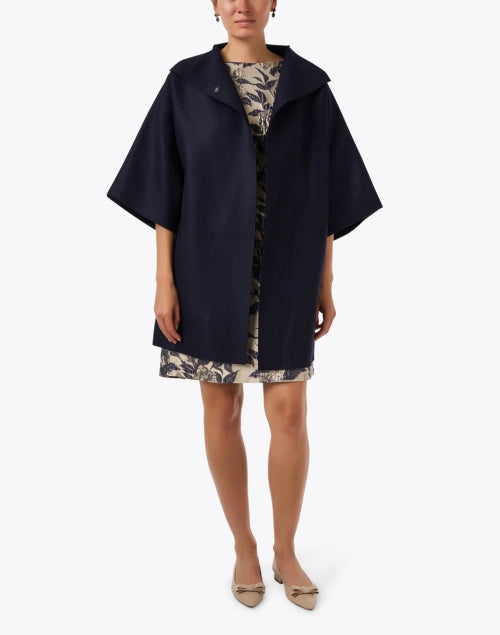 Navy Wool Coat