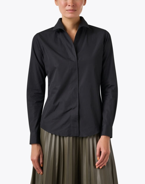 Signature Black Cotton Shirt
