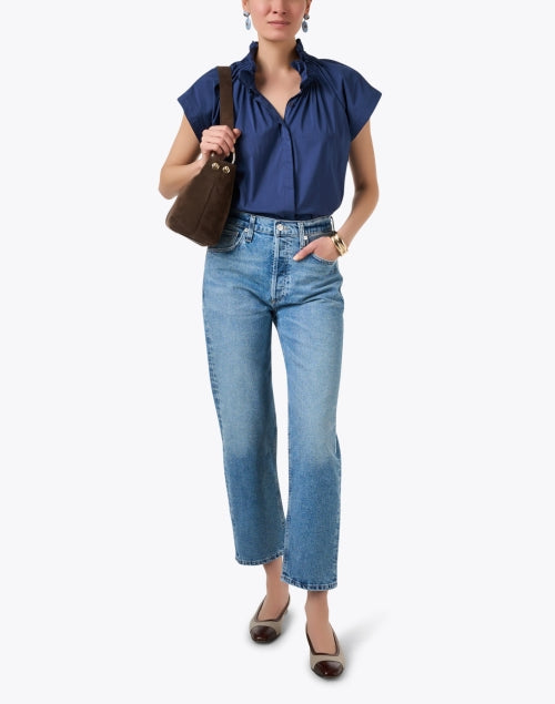 Delfina Blue Straight Leg Jean