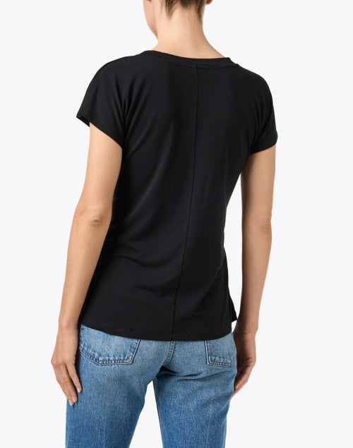 Black Tie Front Top