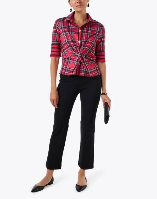 Wonder Black Pull On Crop Flare Pant