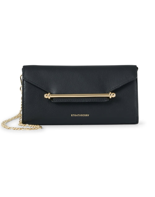 Black Leather Clutch