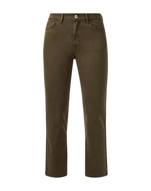 Olive Green Bootcut Ankle Jean