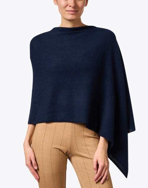 Midnight Blue Cashmere Ruana