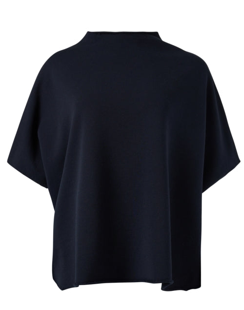 Audrey Navy Cotton Top