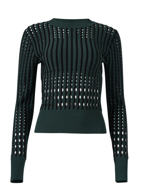 Marilyn Green Pinstripe Knit Top