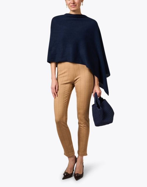 Midnight Blue Cashmere Ruana