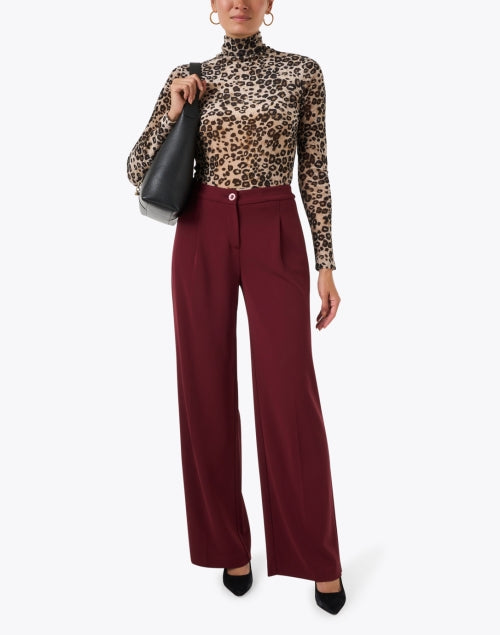 Leopard Turtleneck Top