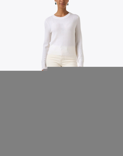 Cheval Ivory Merino Wool Sweater