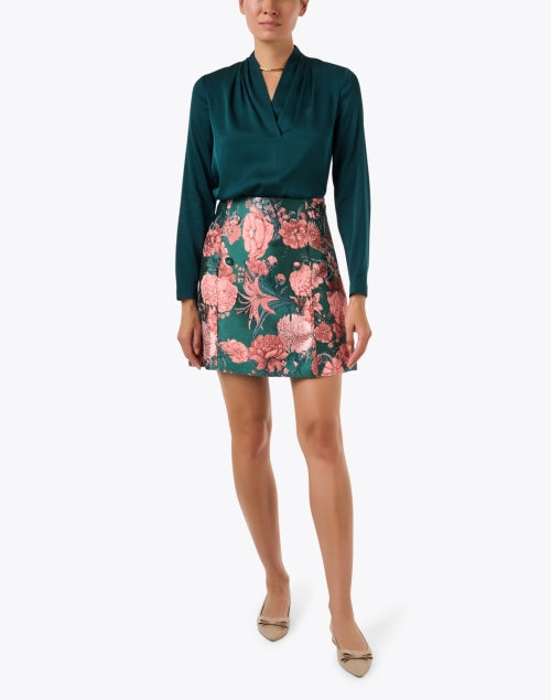 Nellie Green Silk Blouse